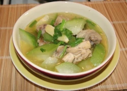 [Chế biến] - Canh bí nấu thịt gà