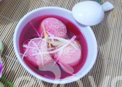 [Chế biến] - Chè trôi nước củ dền