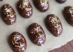 [Chế biến] - Kẹo dừa hạnh nhân phủ chocolate