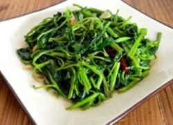 [Chế biến] - Rau muống xào