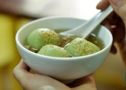 Chè trôi nước matcha ở phố Hàng Tre