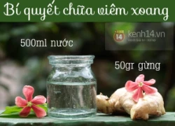 Chữa trị viêm xoang cùng nước xông từ gừng