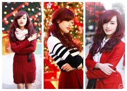 Công sở tỏa sáng với sắc đỏ trong mùa Noel