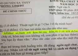 Đề thi Ngữ văn 9: 'Đọc tin nhắn con như đọc mật thư'