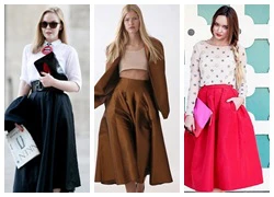 Đẹp và duyên dáng với váy 'full skirt'