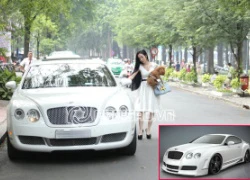 Diễn viên Hạ My lái Bentley &#8220;phủ&#8221; đồ hiệu gần 20 tỷ dạo phố