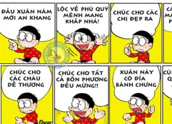 Doreamon chế siêu bựa : Chúc nhau mùa xuân