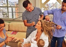 Hình ảnh ngọt ngào của Gisele Bundchen và con gái