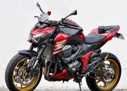 Kawasaki Z800 mạnh mẽ với màu lạ