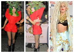 Lady Gaga gây shock hóa thân thành cây Noel