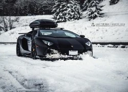 Lamborghini Aventador trượt tuyết cho mùa giáng sinh