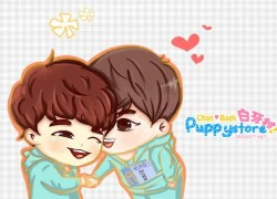 Ngất ngây loạt ảnh chibi của các cặp đôi thần tượng Nam xứ Hàn