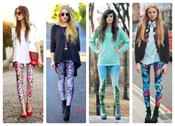 Nổi bật cùng legging họa tiết