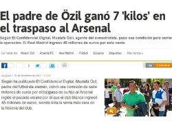 Ozil đến Arsenal &#8216;đơn giản chỉ vì tiền&#8217;?