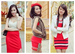 Style rực rỡ sắc màu Noel của giới trẻ Sài thành