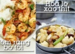 Tôm rang - canh bầu cho bữa cơm tốn ít nguyên liệu