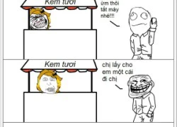 Troll chị bán kem