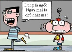 Truyện tranh vui: Lớp học... bong bóng