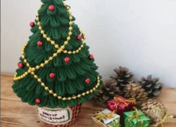 Tự làm cây thông Noel mini siêu dễ thương