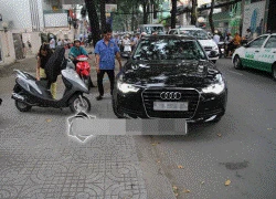 Xe sang Audi của Quang Hà bị kẻ xấu rạch nát