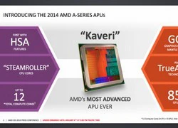 AMD tự tin sẽ đánh bại Intel với dòng chip Kaveri