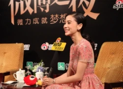 Angelababy lộ cằm độn thiếu tự nhiên