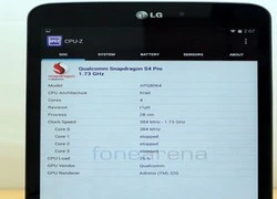 Benchmark hiệu năng LG G Pad 8.3 Google Play Edition