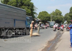 Bị tai nạn ngay trước cổng công ty, một công nhân chết thảm