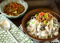 [Chế biến] - Cơm nấm và thịt sốt