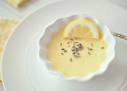 [Chế biến] - Pudding chanh mix hoa oải hương