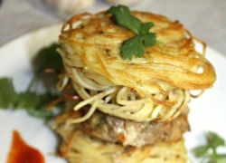 [Chế biến] &#8211; Spaghetti burger