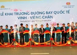 Chính thức khai trương đường bay quốc tế Vinh - Viêng Chăn