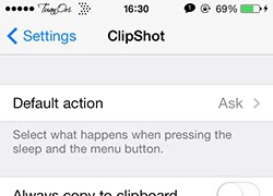 ClipShot: Tối ưu chức năng chụp ảnh màn hình với tweak mới từ Cydia