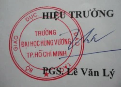 ĐH Hùng Vương chính thức có con dấu mới