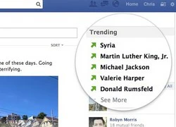 Facebook cho phép xem chủ đề "nóng" trên mạng