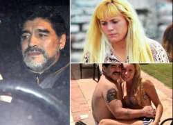 Maradona đuổi con, giữ bồ đêm giao thừa