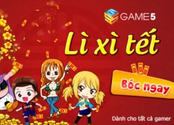 Naruto cùng Nami phát lì xì Tết trên Game5