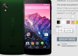 Nexus 5 sẽ có thêm 6 màu mới