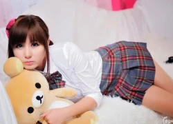 Ngắm gái xinh teen school girl xứ Hàn với váy xinh đẹp