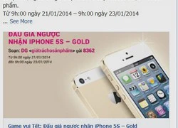 Nhịp sống Facebook: Xuất hiện cơ hội mua iPhone 5S với giá... vài nghìn đồng