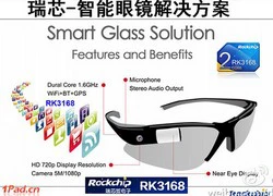 Rockchip ra mắt bộ đôi Smart Glass và Smart Watch tại CES 2014