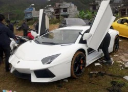 Siêu xe Lamborghini Aventador màu trắng đến Việt Nam