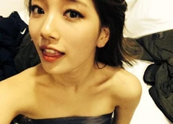 Suzy "tự sướng" ảnh gợi cảm để... cổ vũ GOT7