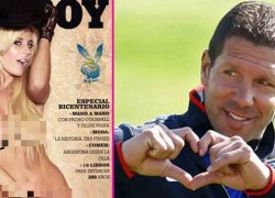 Thuyền trưởng Atletico Madrid hớn hở vì &#8220;cua đổ&#8221; mỹ nhân Playboy