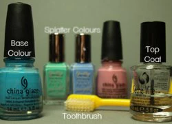 Tự làm nail với bàn chải đánh răng