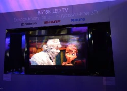 TV 8K 85" 3D không kính của Sharp