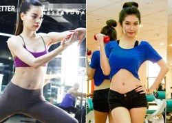 Vào phòng gym ngắm cơ thể sao Việt