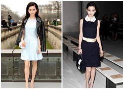 Angelababy kiều diễm tại các tuần thời trang