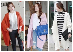 Bộ sưu tập áo cardigan của cô gái mùa xuân