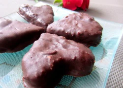 [Chế biến] - Chocolate dừa hình trái tim